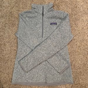 Gray Patagonia Quarter Zip